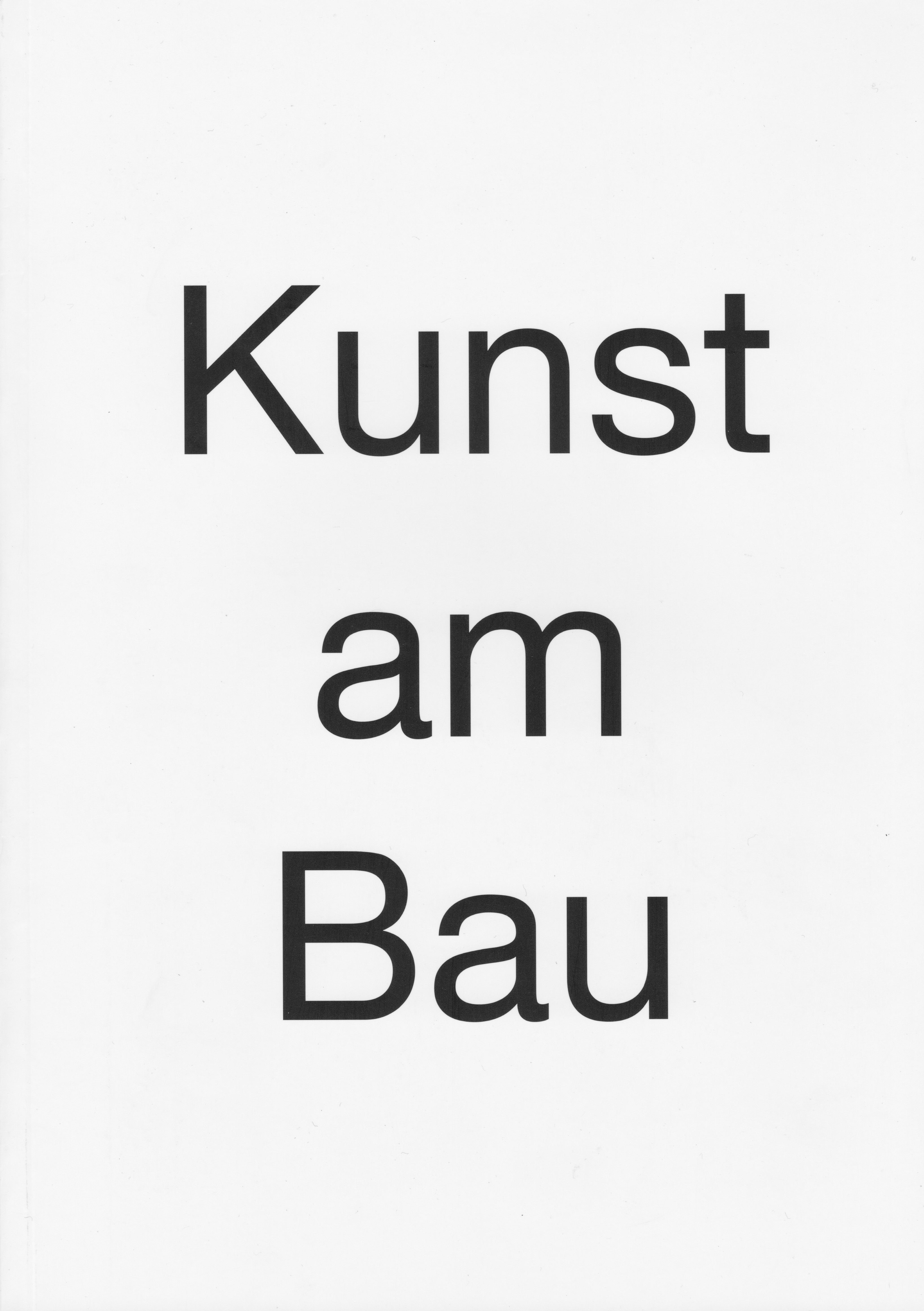 Kunst am Bau 